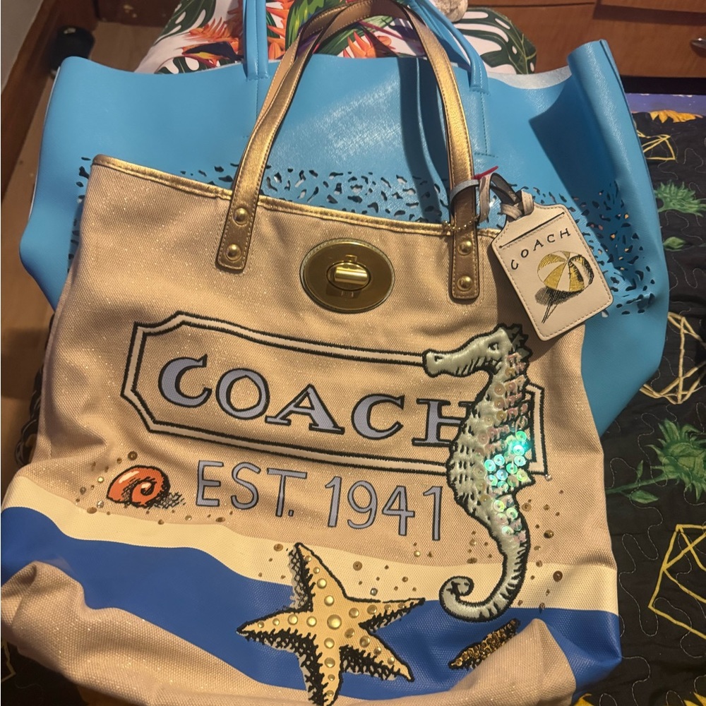 Coach beach bag